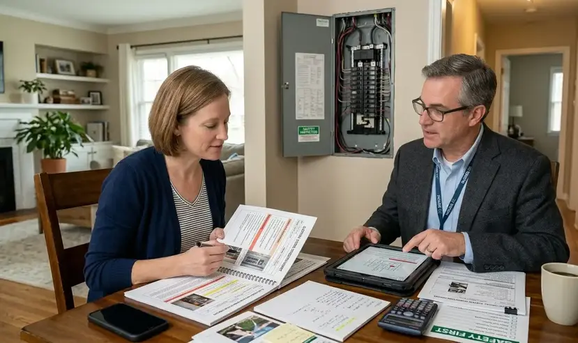 Electrical inspection documentation used for insurance compliance