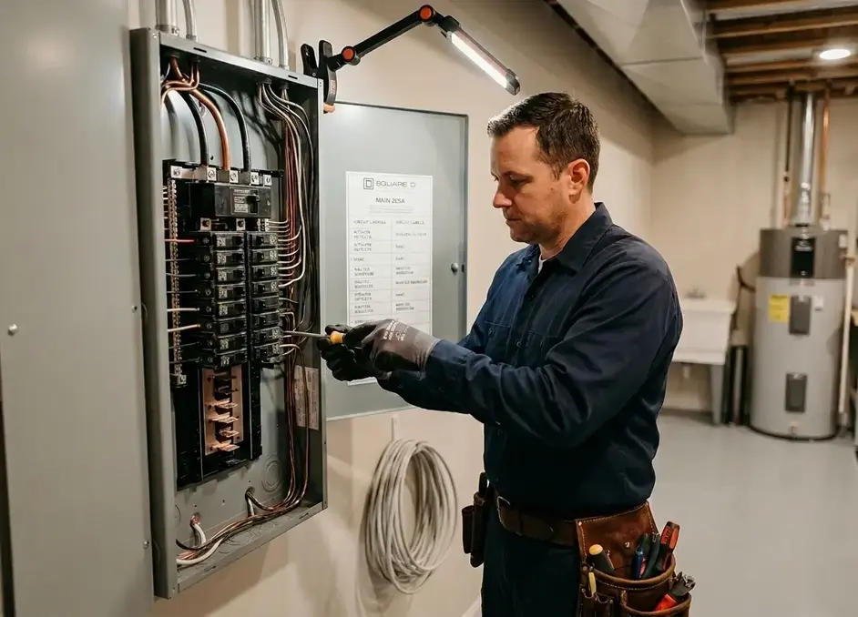 Modern electrical panel replacement Kansas City